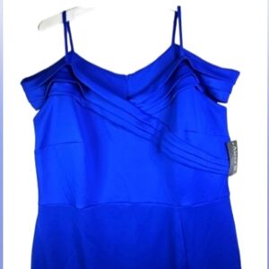 Alexa B Nites Women Casual  Royal Blue Luxurious Long Party Dress Size 20W